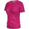imageGRACE KARIN Womens 2025 Basic Summer Short Sleeve Cardigan Sweaters Lightweight VNeck Button Down Cropped Shrug Sweater TopsHot Pink