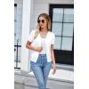 imageGRACE KARIN Womens 2025 Basic Summer Short Sleeve Cardigan Sweaters Lightweight VNeck Button Down Cropped Shrug Sweater TopsShort Sleeve Bright White