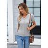 imageGRACE KARIN Womens 2025 Basic Summer Short Sleeve Cardigan Sweaters Lightweight VNeck Button Down Cropped Shrug Sweater TopsShort Sleeve Light Gray