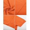 imageGRACE KARIN Womens 2025 Basic Summer Short Sleeve Cardigan Sweaters Lightweight VNeck Button Down Cropped Shrug Sweater TopsShort Sleeve Orange