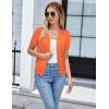 imageGRACE KARIN Womens 2025 Basic Summer Short Sleeve Cardigan Sweaters Lightweight VNeck Button Down Cropped Shrug Sweater TopsShort Sleeve Orange