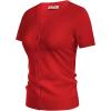 imageGRACE KARIN Womens 2025 Basic Summer Short Sleeve Cardigan Sweaters Lightweight VNeck Button Down Cropped Shrug Sweater TopsShort Sleeve Red
