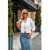 imageGRACE KARIN Womens 34 Sleeve Cropped Cardigan Knit Sweaters Lightweight Open Front Shrug Bolero S3XL10white