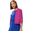 imageGRACE KARIN Womens 34 Sleeve Cropped Cardigan Knit Sweaters Lightweight Open Front Shrug Bolero S3XLRose Red