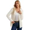 imageGRACE KARIN Womens Fall Long Sleeve Cable Knit Sweater Jacket Button Up Warm Chunky Cardigan Sweaters for Women TrendyIvory White
