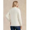 imageGRACE KARIN Womens Fall Long Sleeve Cable Knit Sweater Jacket Button Up Warm Chunky Cardigan Sweaters for Women TrendyIvory White