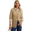imageGRACE KARIN Womens Fall Long Sleeve Cable Knit Sweater Jacket Button Up Warm Chunky Cardigan Sweaters for Women TrendyKhaki