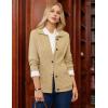 imageGRACE KARIN Womens Fall Long Sleeve Cable Knit Sweater Jacket Button Up Warm Chunky Cardigan Sweaters for Women TrendyKhaki