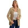 imageGRACE KARIN Womens Fall Long Sleeve Cable Knit Sweater Jacket Button Up Warm Chunky Cardigan Sweaters for Women TrendyKhaki