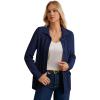 imageGRACE KARIN Womens Fall Long Sleeve Cable Knit Sweater Jacket Button Up Warm Chunky Cardigan Sweaters for Women TrendyNavy Blue