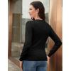 imageGRACE KARIN Womens Long Sleeve Button Down Crew Neck Classic Sweater Knit CardiganBlack1