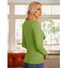 imageGRACE KARIN Womens Long Sleeve Button Down Crew Neck Classic Sweater Knit CardiganGrass Green