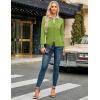 imageGRACE KARIN Womens Long Sleeve Button Down Crew Neck Classic Sweater Knit CardiganGrass Green