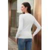 imageGRACE KARIN Womens Long Sleeve Button Down Crew Neck Classic Sweater Knit CardiganIvory White