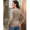 imageGRACE KARIN Womens Long Sleeve Button Down Crew Neck Classic Sweater Knit CardiganKhaki
