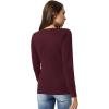 imageGRACE KARIN Womens Long Sleeve Button Down Crew Neck Classic Sweater Knit CardiganWine Red