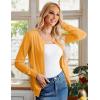 imageGRACE KARIN Womens Long Sleeve Button Down Crew Neck Classic Sweater Knit CardiganYellow Orange