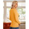 imageGRACE KARIN Womens Long Sleeve Button Down Crew Neck Classic Sweater Knit CardiganYellow Orange