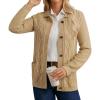 imageGRACE KARIN Womens Fall Long Sleeve Cable Knit Sweater Jacket Button Up Warm Chunky Cardigan Sweaters for Women TrendyKhaki