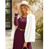 imageGRACE KARIN 2025 Womens Casual Long Sleeve Solid Flowy Flared A Line Maxi Dresses with PocketsWine Red