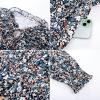 imageGRACE KARIN 2025 Womens Summer Floral Midi Dress Boho Long Sleeve V Neck Ruffle Casual A Line Flowy Dresses with PocketBlue Floral