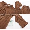 imageGRACE KARIN Fall Dresses for Women 2025 Casual Long Sleeve Crew Neck Ribbed Belted Dresses with PocketBrown