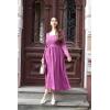 imageGRACE KARIN Womens Fall Long Sleeve Midi Dress 2025 Casual Square Neck Knit Belted A Line Flowy Elegant Going Out DressesPurple