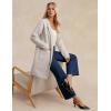 imageGRACE KARIN Long Cardigan Sweaters for Women 2025 Sweater Blazers Winter Long Coat Fall Jacket Dressy Coatigan with PocketsBeige