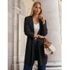 imageGRACE KARIN Long Cardigan Sweaters for Women 2025 Sweater Blazers Winter Long Coat Fall Jacket Dressy Coatigan with PocketsBlack