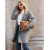 imageGRACE KARIN Long Cardigan Sweaters for Women 2025 Sweater Blazers Winter Long Coat Fall Jacket Dressy Coatigan with PocketsGrey