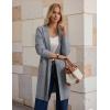 imageGRACE KARIN Long Cardigan Sweaters for Women 2025 Sweater Blazers Winter Long Coat Fall Jacket Dressy Coatigan with PocketsGrey