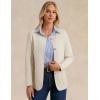 imageGRACE KARIN Sweater Blazers for Women 2025 Casual Button up Cardigan Sweater Open Front Knit Blazer Jacket with PocketsApricot