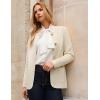 imageGRACE KARIN Sweater Blazers for Women 2025 Casual Button up Cardigan Sweater Open Front Knit Blazer Jacket with PocketsApricot