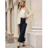 imageGRACE KARIN Sweater Blazers for Women 2025 Casual Button up Cardigan Sweater Open Front Knit Blazer Jacket with PocketsApricot