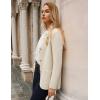 imageGRACE KARIN Sweater Blazers for Women 2025 Casual Button up Cardigan Sweater Open Front Knit Blazer Jacket with PocketsApricot