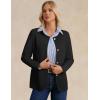 imageGRACE KARIN Sweater Blazers for Women 2025 Casual Button up Cardigan Sweater Open Front Knit Blazer Jacket with PocketsBlack