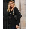 imageGRACE KARIN Sweater Blazers for Women 2025 Casual Button up Cardigan Sweater Open Front Knit Blazer Jacket with PocketsBlack