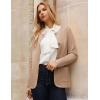 imageGRACE KARIN Sweater Blazers for Women 2025 Casual Button up Cardigan Sweater Open Front Knit Blazer Jacket with PocketsKhaki