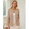 imageGRACE KARIN Sweater Blazers for Women 2025 Casual Button up Cardigan Sweater Open Front Knit Blazer Jacket with PocketsKhaki