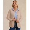 imageGRACE KARIN Sweater Blazers for Women 2025 Casual Button up Cardigan Sweater Open Front Knit Blazer Jacket with PocketsKhaki