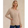 imageGRACE KARIN Sweater Blazers for Women 2025 Casual Button up Cardigan Sweater Open Front Knit Blazer Jacket with PocketsKhaki