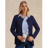 imageGRACE KARIN Sweater Blazers for Women 2025 Casual Button up Cardigan Sweater Open Front Knit Blazer Jacket with PocketsNavy Blue