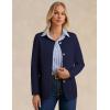 imageGRACE KARIN Sweater Blazers for Women 2025 Casual Button up Cardigan Sweater Open Front Knit Blazer Jacket with PocketsNavy Blue