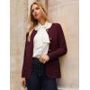 imageGRACE KARIN Sweater Blazers for Women 2025 Casual Button up Cardigan Sweater Open Front Knit Blazer Jacket with PocketsWine Red