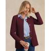 imageGRACE KARIN Sweater Blazers for Women 2025 Casual Button up Cardigan Sweater Open Front Knit Blazer Jacket with PocketsWine Red