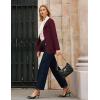 imageGRACE KARIN Sweater Blazers for Women 2025 Casual Button up Cardigan Sweater Open Front Knit Blazer Jacket with PocketsWine Red