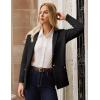 imageGRACE KARIN Sweater Blazers for Women Business Casual Long Sleeve Open Front Lapel Suit Jackets Work Blazer with PocketsBlack