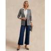 imageGRACE KARIN Sweater Blazers for Women Business Casual Long Sleeve Open Front Lapel Suit Jackets Work Blazer with PocketsGray