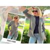 imageGRACE KARIN Sweater Blazers for Women Business Casual Long Sleeve Open Front Lapel Suit Jackets Work Blazer with PocketsGray
