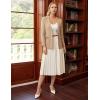 imageGRACE KARIN Sweater Blazers for Women Business Casual Long Sleeve Open Front Lapel Suit Jackets Work Blazer with PocketsKhaki